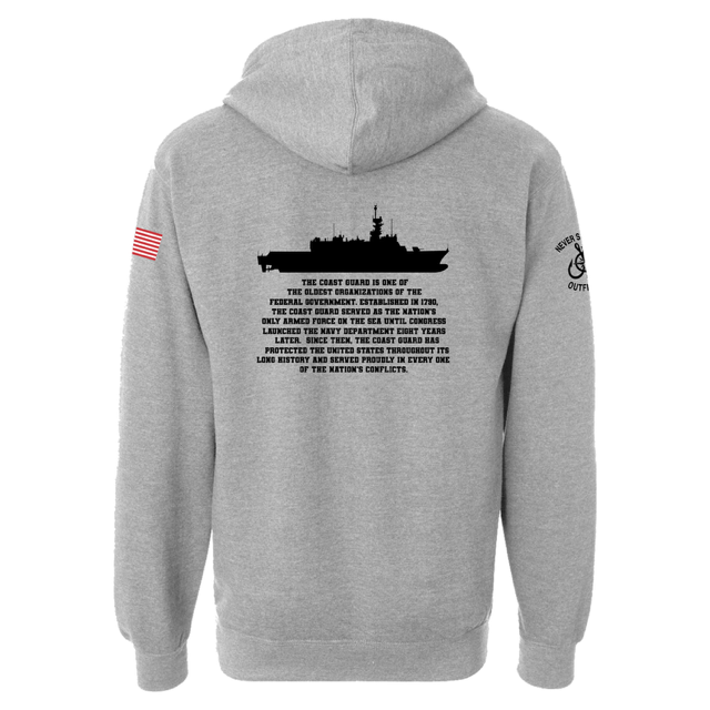 U.S. Coast Guard Heritage Hooded Sweatshirt – Never Satisfied