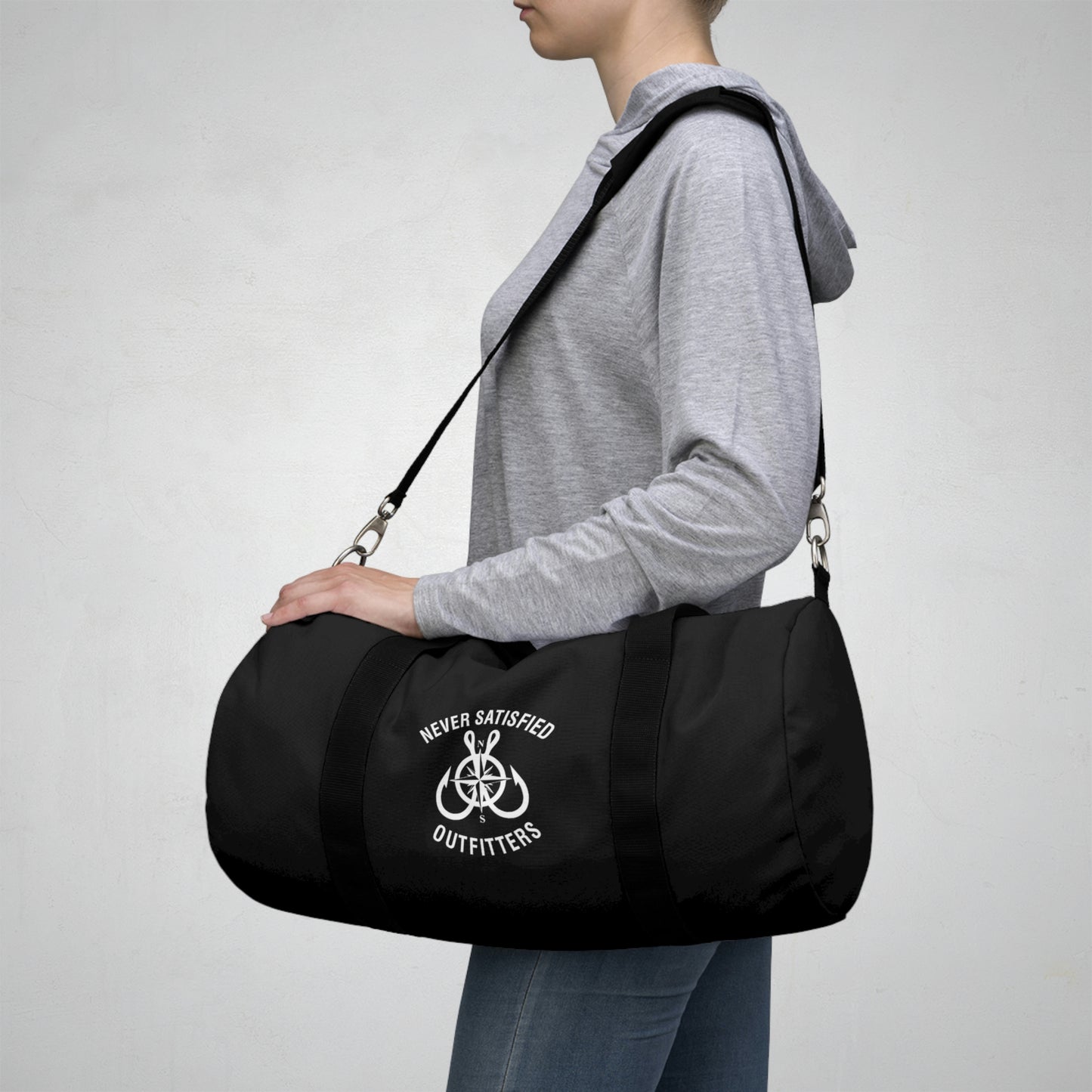 
                  
                    Never Satisfied Warrior Fishing Duffel Bag
                  
                