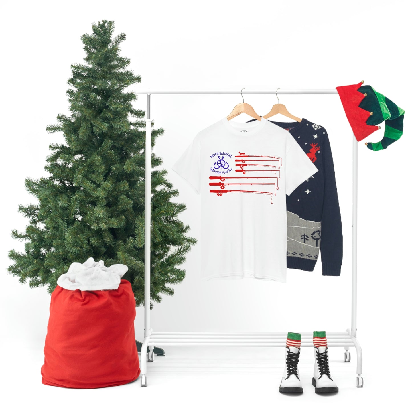 
                  
                    Fishing Rod Flag Tee
                  
                