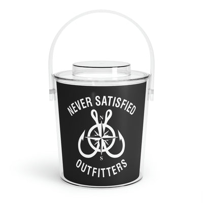 Never Satisfied Ice Bucket with Tongs