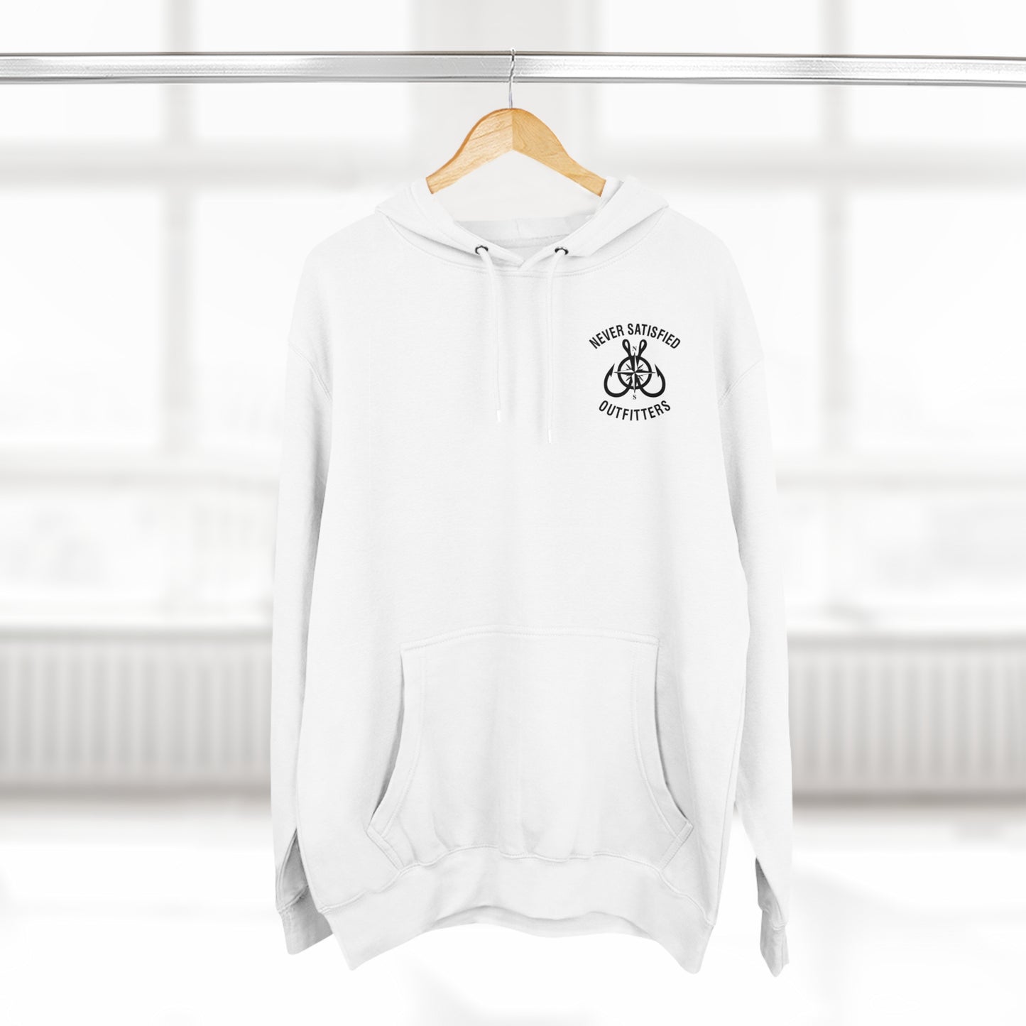 
                  
                    Never Satisfied "Always Offshore" Retro Unisex Premium Pullover Hoodie
                  
                