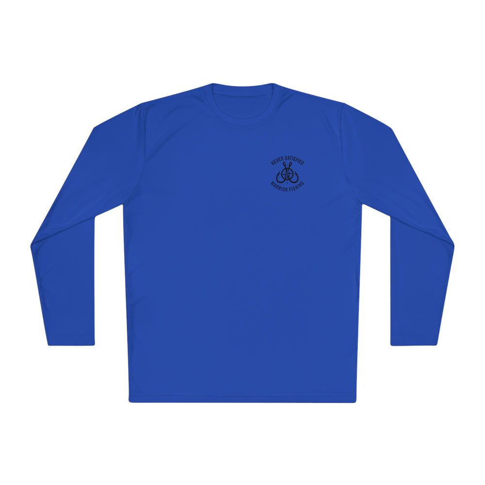 
                  
                    Never Satisfied, Always Grateful American Flag Activewear Long Sleeve Tee
                  
                