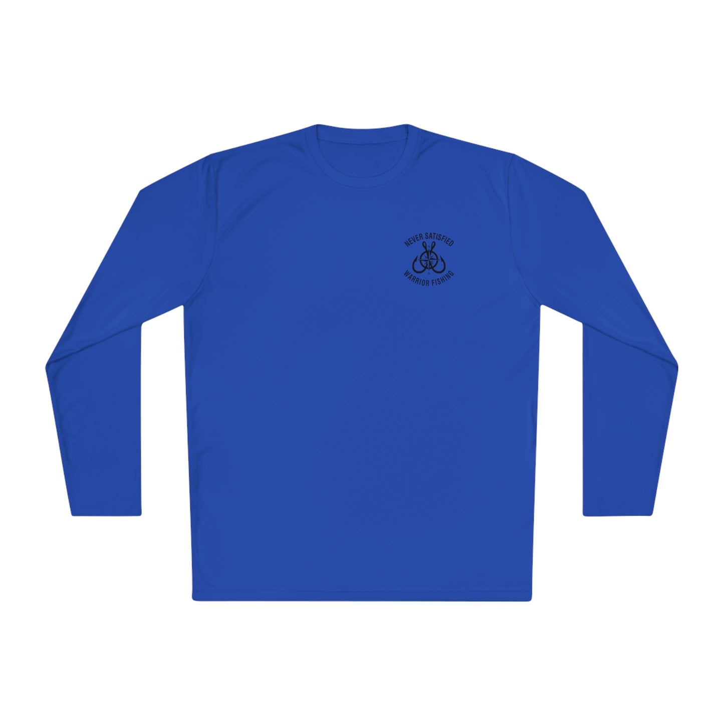
                  
                    Never Satisfied, Always Grateful American Flag Activewear Long Sleeve Tee
                  
                