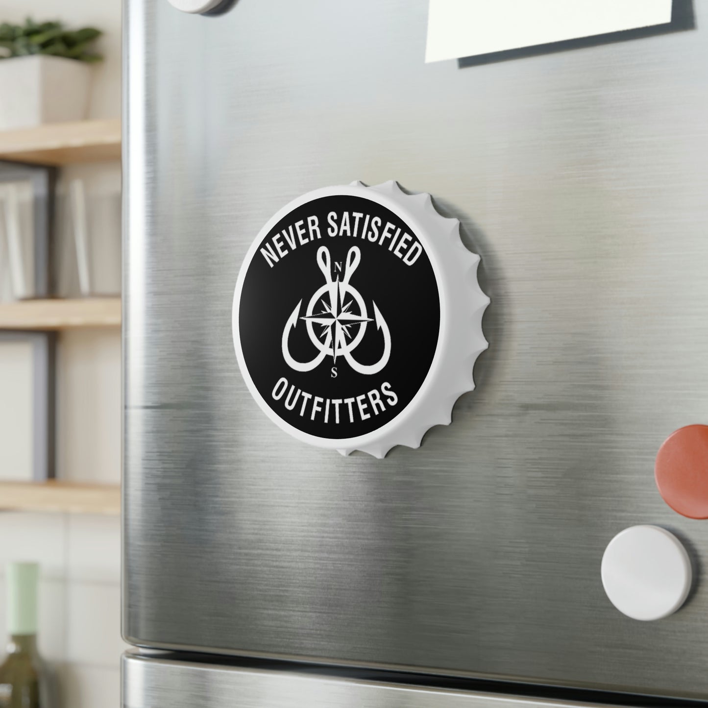 
                  
                    Never Satisfied Outfitters Bottle Opener
                  
                