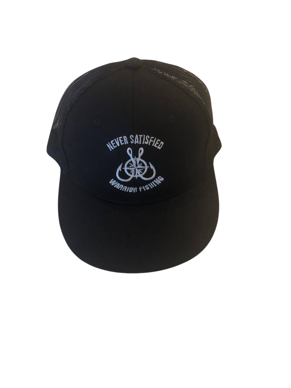 Never Satisfied Warrior Fishing Hat (Navy)